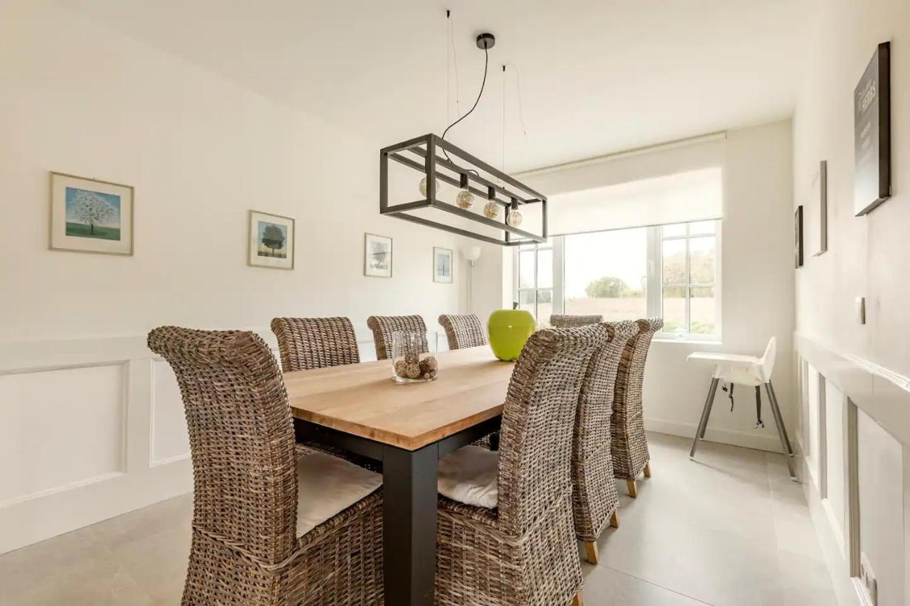 Maison Mathieu - landelijk gelegen vakantiewoning met alle comfort, airco, parking en speelgazon Bilzen Buitenkant foto